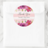 Waterverf Rozen Baby shower Sticker (Tas)