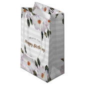 Waterverf Rozen Ballerina Floral Design Klein Cadeauzakje (Voorkant Gekanteld)