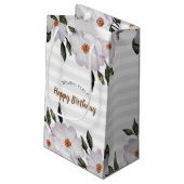 Waterverf Rozen Ballerina Floral Design Klein Cadeauzakje (Achterkant Gekanteld)