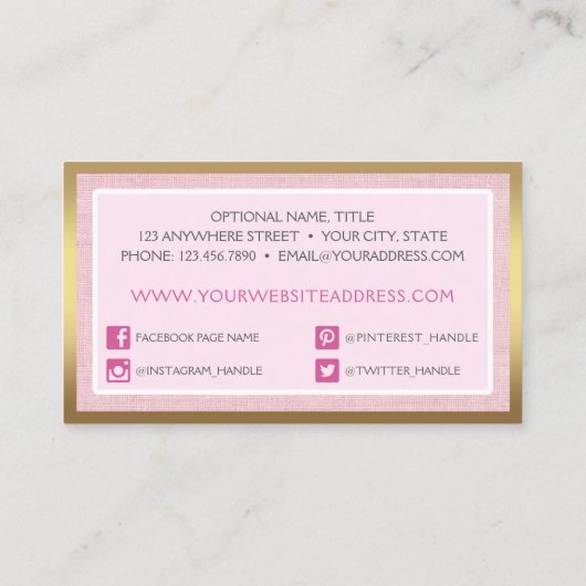 Waterverf Rozen & bijtende wood met kristallen Visitekaartje (Achterkant)