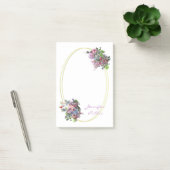 Waterverf Rozen Bloemen Hand Script Sjabloon Post-it® Notes (Kantoor)