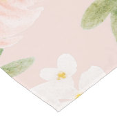 Waterverf Rozen Bloemen in Roze en Perzik Lange Tafelloper (Hoek)