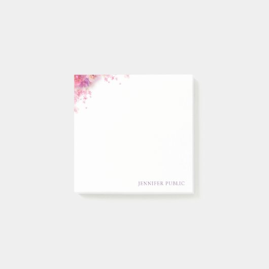 Waterverf Rozen bloemen legante Sjabloon Moderne Post-it® Notes (Voorkant)