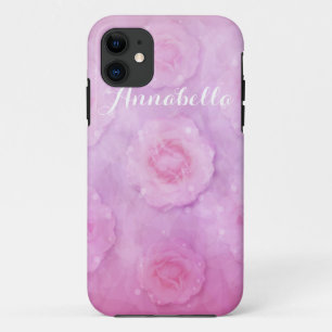 Waterverf rozen iPhone 11 hoesje