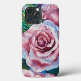 Waterverf Rozen iPhone 13 Pro Hoesje