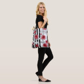 Waterverf rozen draagtas (Op model)