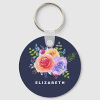 Waterverf Rozen Floral Bouquet