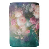 Waterverf Rozen geschilderd in alle kleuren Badmat (Voorkant Verticaal)