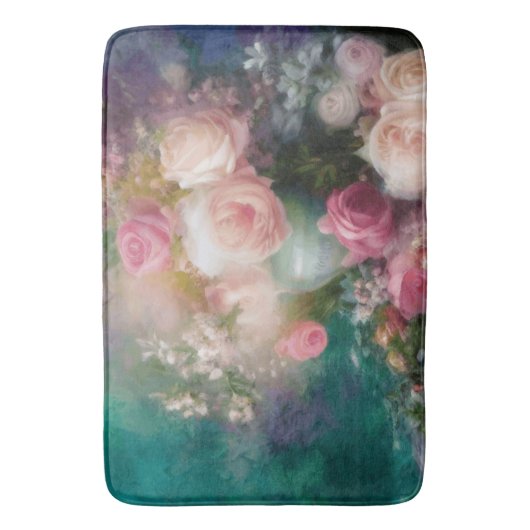  Waterverf Rozen geschilderd in alle kleuren Badmat (Voorkant Verticaal)