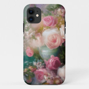  Waterverf Rozen geschilderd in alle kleuren iPhone 11 Hoesje