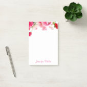 Waterverf Rozen Handgeschreven Script Name Floral Post-it® Notes (Kantoor)