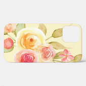 Waterverf Rozen iPhone / iPad case (Achterkant (horizontaal))