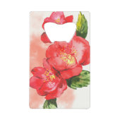 Waterverf Rozen Kredietkaart Flessenopener (Voorkant)