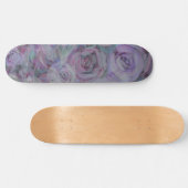 Waterverf Rozen lavender Skateboard (Horizontaal)