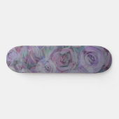 Waterverf Rozen lavender Skateboard (Horizontaal)