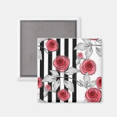 Waterverf rozen magneet (Voorkant / Achterkant)