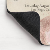 Waterverf Rozen Rustic Glam Wedding Parchment Muismat (Hoek)