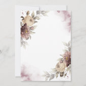 Waterverf Rozen Stippen RSVP Kaart (Achterkant)