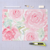 Waterverf rozen tissuepapier (Craft)