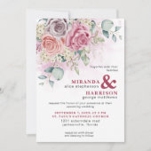 Waterverf Rozen Weddenschap Kaart (Voorkant)