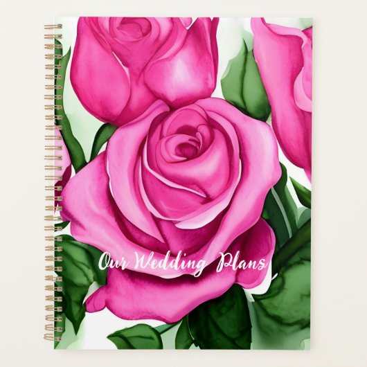 Waterverf Rozen Wedding Planner (Voorkant)