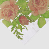 Waterverf Rozen Weefpapier Tissuepapier (Detail)