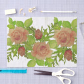 Waterverf Rozen Weefpapier Tissuepapier (Craft)
