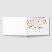 Waterverf rozenbouquet gastenboek (Volledig)