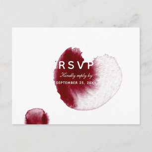 Waterverf RSVP-Briefkaart Uitnodiging Briefkaart