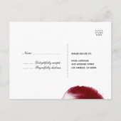 Waterverf RSVP-Briefkaart Uitnodiging Briefkaart (Achterkant)