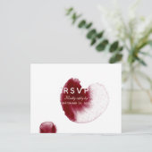 Waterverf RSVP-Briefkaart Uitnodiging Briefkaart (Staand voorkant)