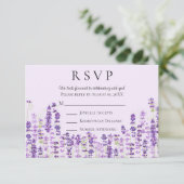 Waterverf RSVP lavender Light Purple Flowers (Staand voorkant)