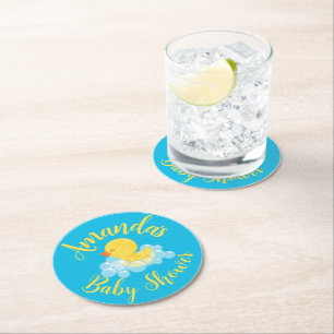 Waterverf Rubber Duck Party Papier Onderzetters