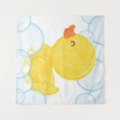 Waterverf Rubber Duck Vierkante Tapestry Achtergro Wandkleed (Voorkant (horizontaal))