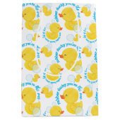 Waterverf Rubber Ducky Jij bent de One Party Medium Cadeauzakje (Voorkant)