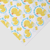 Waterverf Rubber Ducky Jij bent de One Party Tissuepapier (Detail)