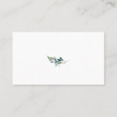 Waterverf Rustic Eucalyptus Vertrouwensgegevens Visitekaartje (Achterkant)