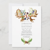 Waterverf Rustic Forest Celebration of Life Photo Kaart (Voorkant)