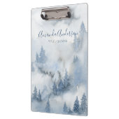 Waterverf Rustic Forest Persoonlijke benaming Klembord (Links)