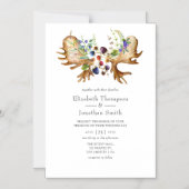 Waterverf Rustic Forest Wedding Magnetische Uitnodiging (Voorkant)