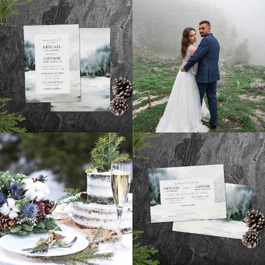 Waterverf Rustic Misty Mountain Lake Programma