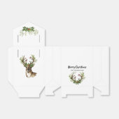 Waterverf Rustic Reindekerst Bedankdoosjes (Uitgevouwen)