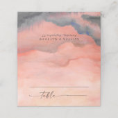 Waterverf Rustic Wedding Mountain Sunset (Buitenkant ongevouwen)