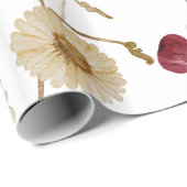 Waterverf Rustic Wildflower Wrapping Paper Cadeaupapier (Rol Hoek)