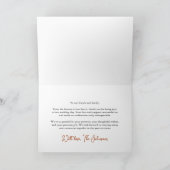 Waterverf Rustieke Boho Herfst Pompoen Herfstbruil Bedankkaart (Binnen)