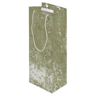 Waterverf rustieke esthetische geschenktas wijn cadeautas