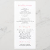 Waterverf rustieke Mason Jar bruiloft programma's (Achterkant)