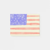 Waterverf Rustische Amerikaanse vlag Post-it® Notes (Voorkant)