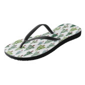  Waterverf Rustische pijnboom Winterbos   Teenslippers (Schuin)