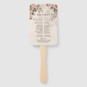 waterverf Rusty Terracotta roos Programma Handwaaier (Achterkant)